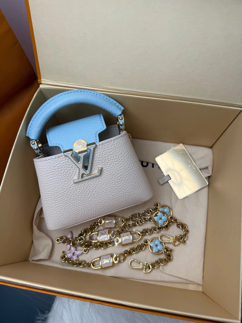 Louis Vuitton Capucines Cap Nano Calfskin Crossbody Bag For Women