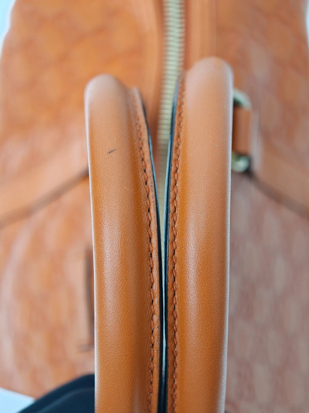 Gucci Boston Calfskin Monogram Top Handle Bag Orange Gold Used Women Classic