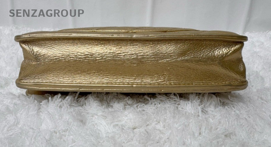 Chanel WOC Chain Shoulder Bag Crossbody Gold Silver Diamond Women Classic