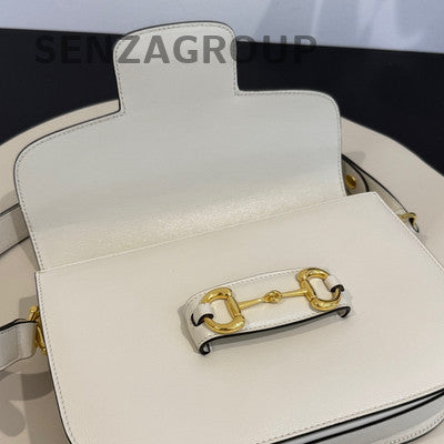 Gucci Horsebit 1955 Messenger Bag in White - Classic Women's Shoulder Bag