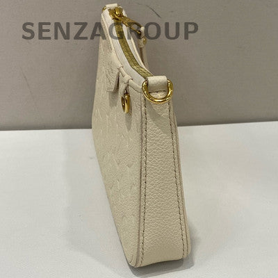 Louis Vuitton LV Easy Pouch On Strap Chain Crossbody Bag White Gold