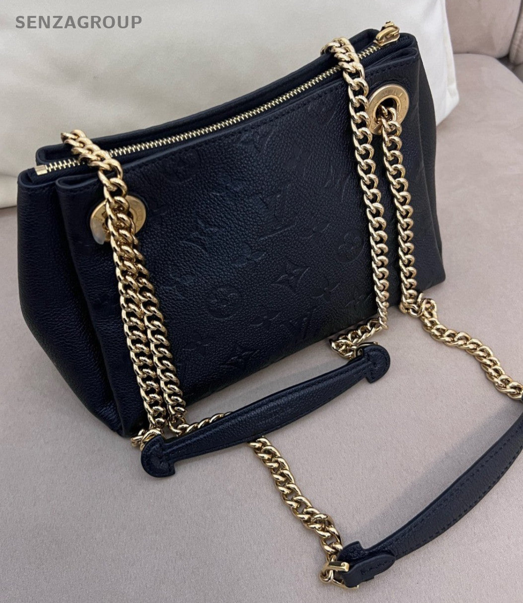 Louis Vuitton Surene bb Monogram Empreinte Chain Shoulder bag Women Black Gold