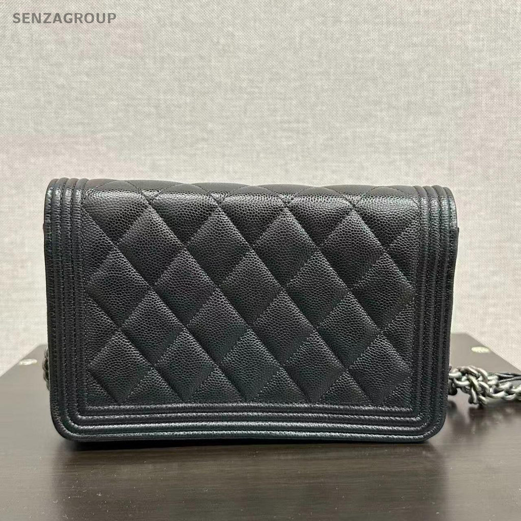 SJ0001 Chanel le boy woc wallet on chain silver cc