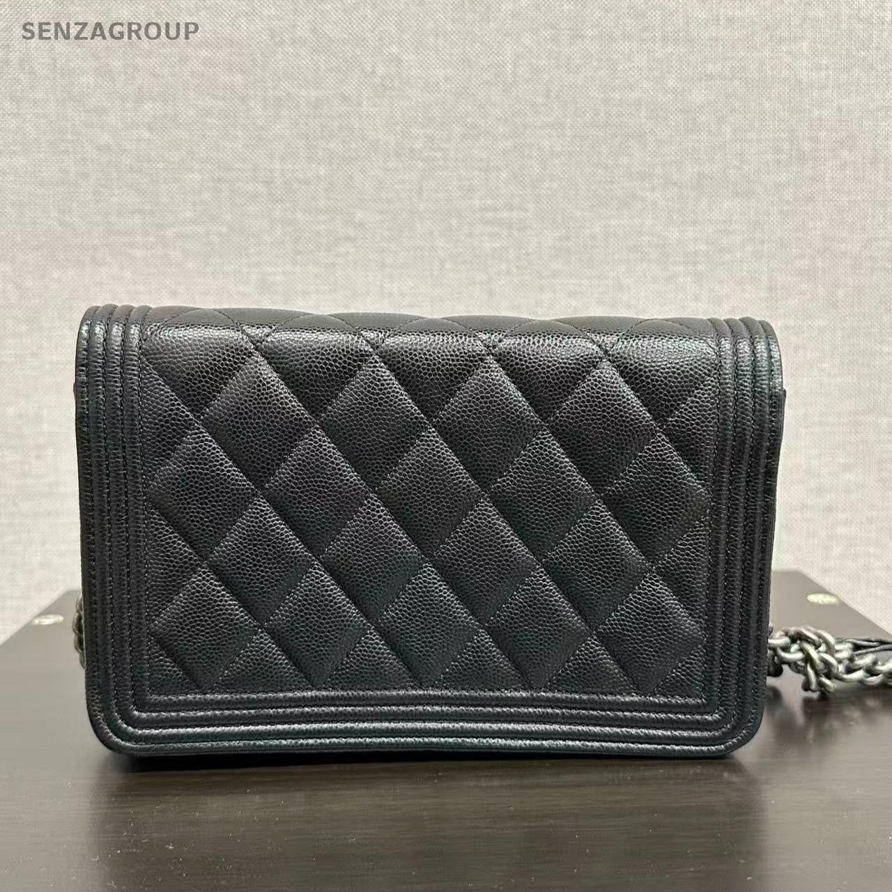 SJ0001 Chanel le boy woc wallet on chain silver cc