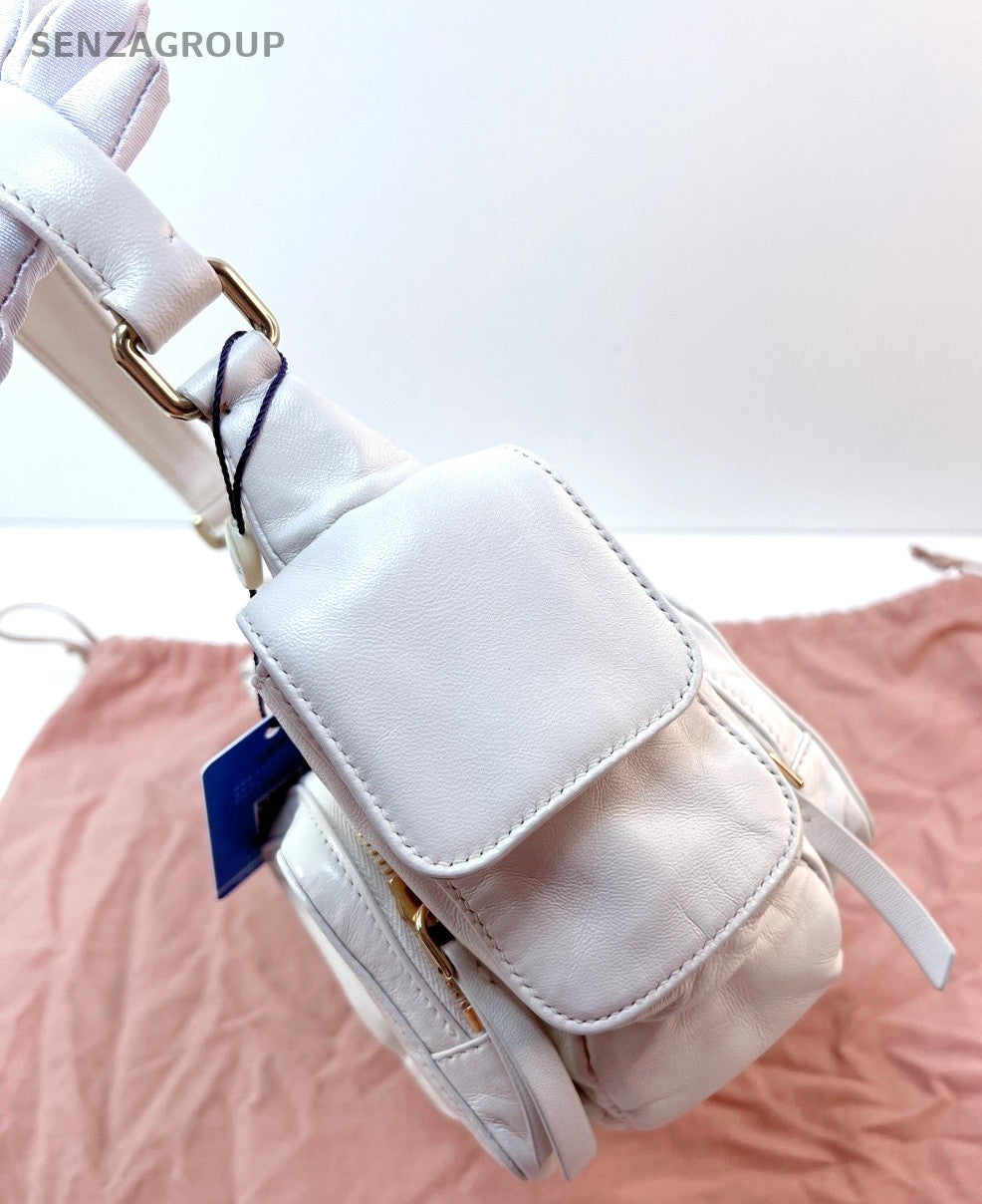 Miumiu Hobo White Locomotive bag Limited Edition Shoulder bag Women Brand NEW