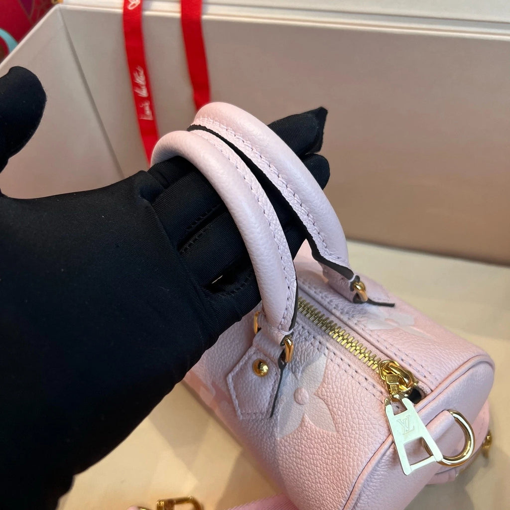 Louis Vuitton Gradient Pink Papillon Cylinder Handbag For Women