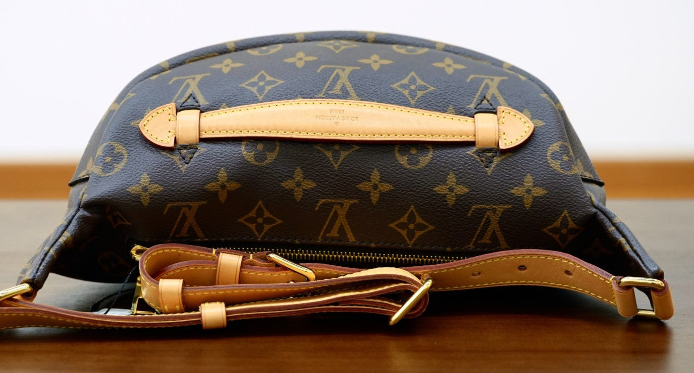 Louis Vuitton Monogram Bum Bag Crossbody Shoulder bag Brown Gold Women Classic