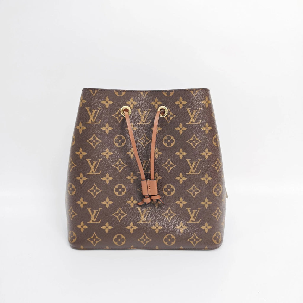 Louis Vuitton NeoNoe Monogram Brown Canvas Medium Bucket Bag For Women