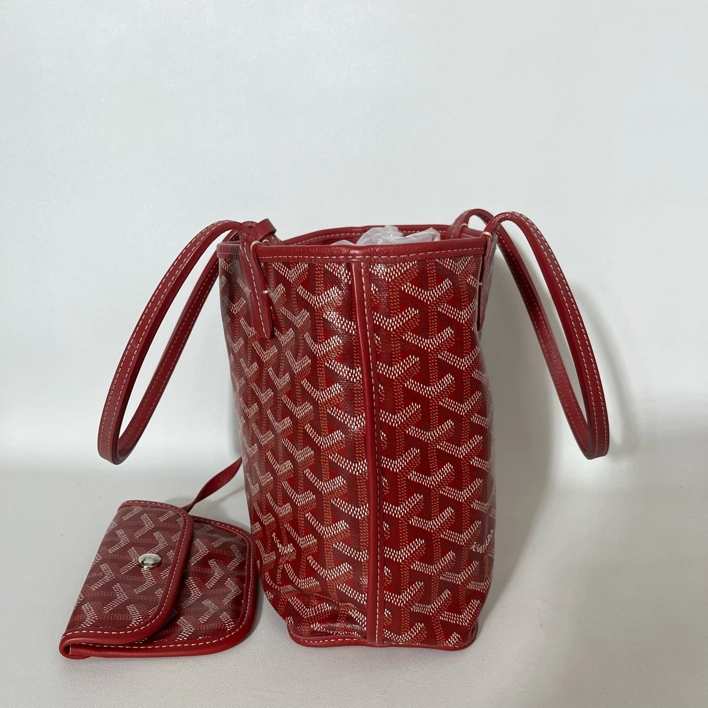 Goyard Red Mini Canvas Tote Bag For Women