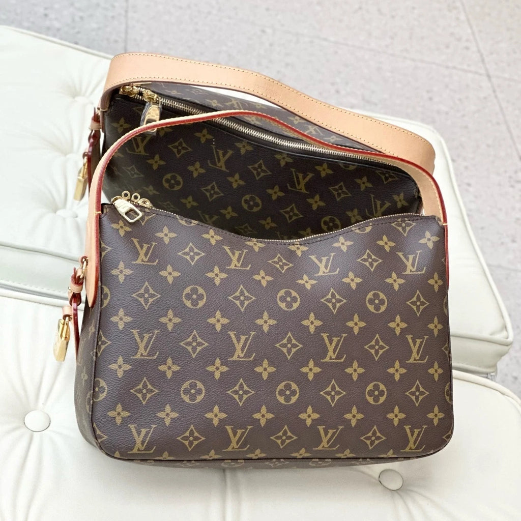Louis Vuitton Slouchy PM Shoulder Bag Brown Women Classic S
