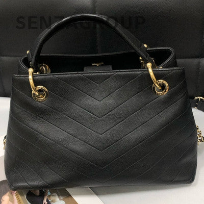 Chanel Black Gold Classic Women's Shoulder Handbag - Timeless Fashion