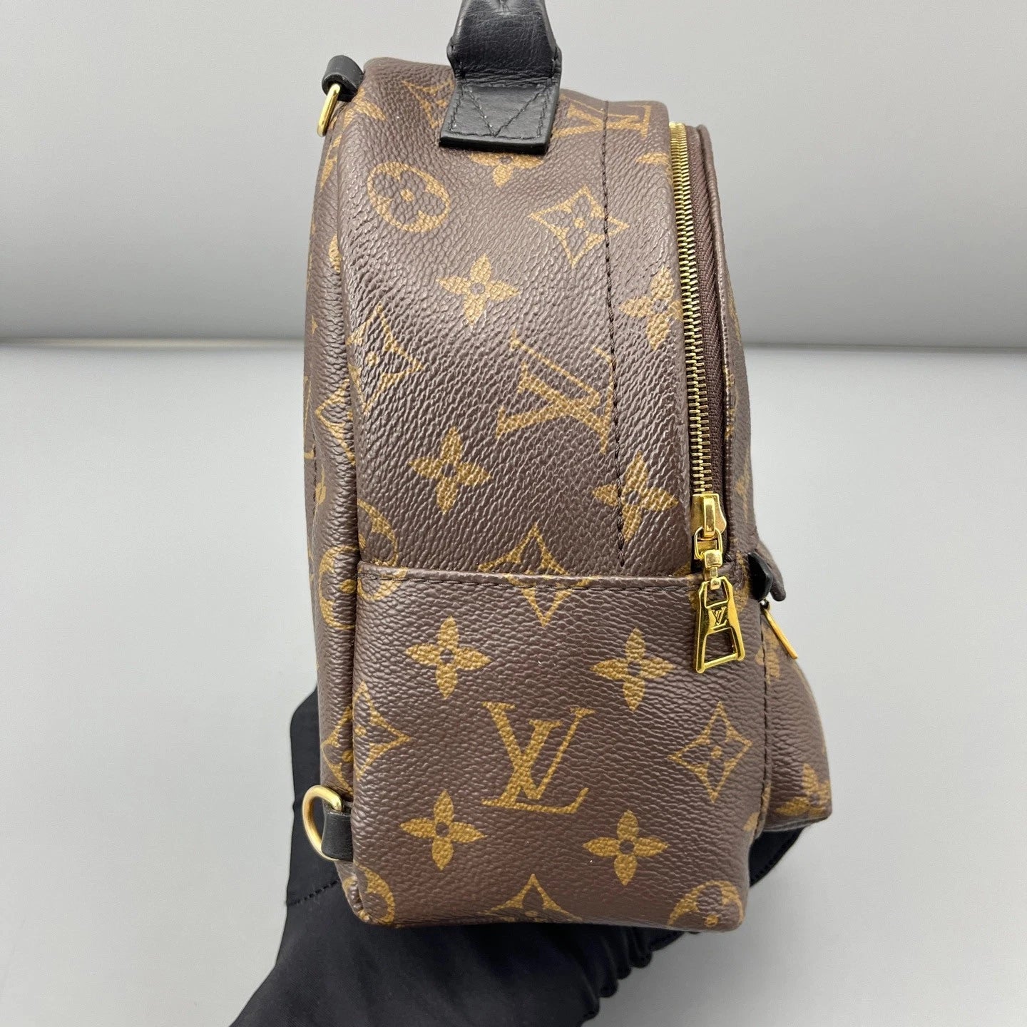 Louis Vuitton Palm Springs Monogram Brown Top Handle Backpack Excellent