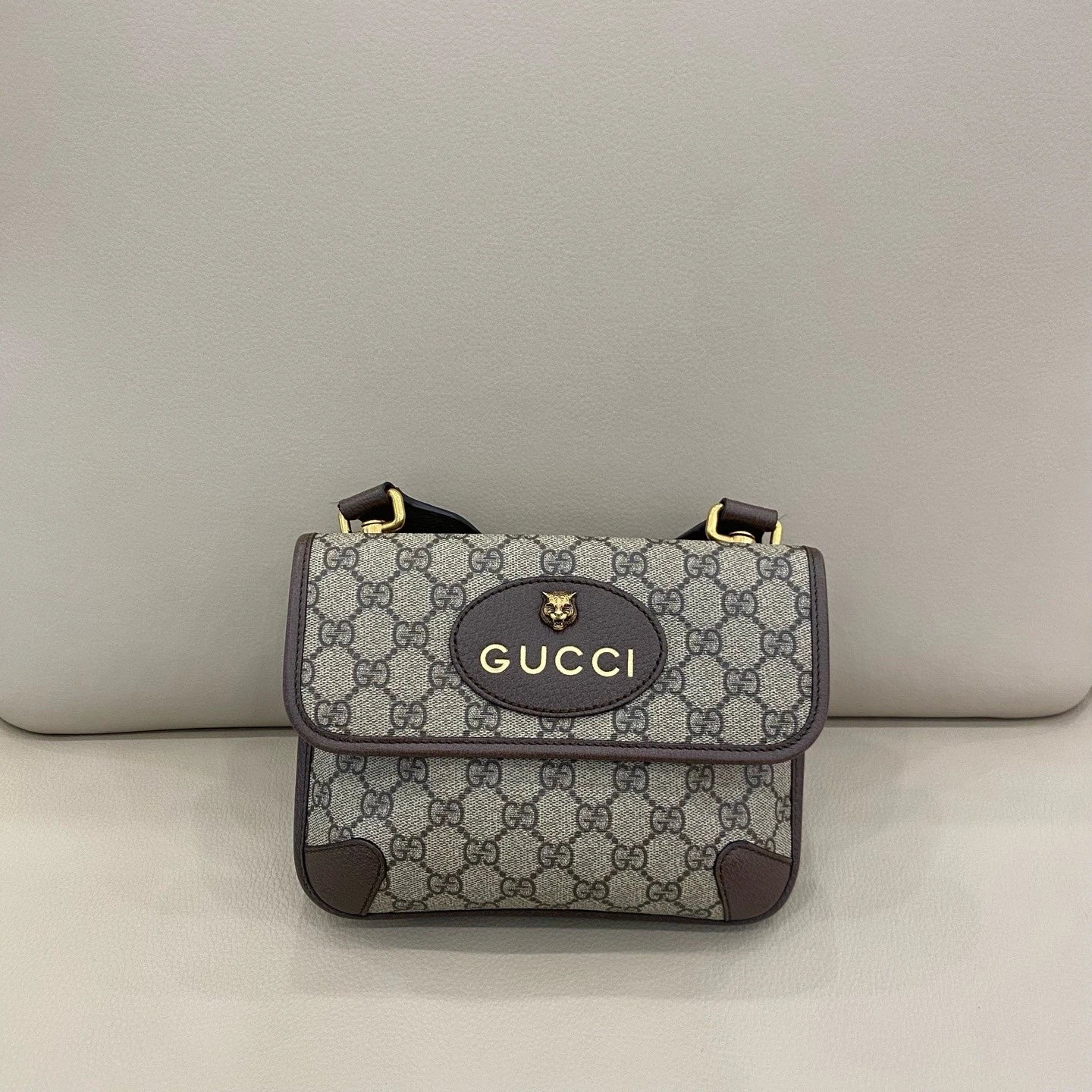 GUCCI Ophidia Canvas Crossbody Bag For Women
