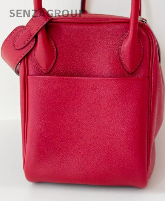 Hermes Lindy30 Shoulder Bag Red Used Women Classic Designer
