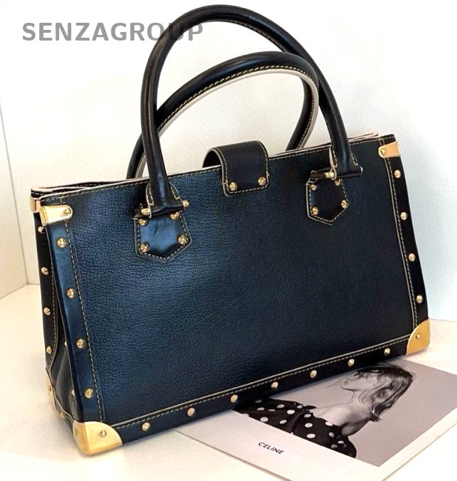 Louis Vuitton Suhali tote Top Handle Black Gold Lamskin Blck Gold Women