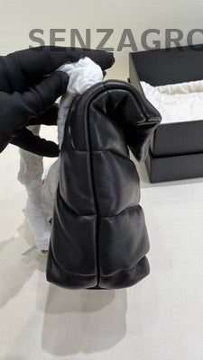 YSL Saint Laurent Loulou Puffer Mini Bag Black Gold - Classic Women's Fashion