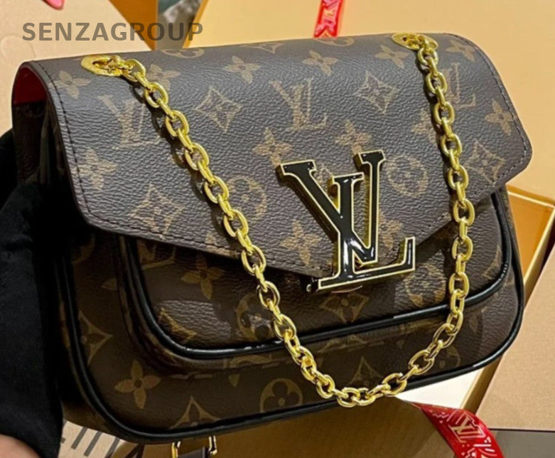 Louis Vuitton Monogram Logo PASSY Brown Shoulder bag Crossbody Alomost brand new