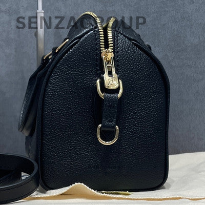 Louis Vuitton Speedy 20 Black Gold Hardware Handbag Crossbody Bag