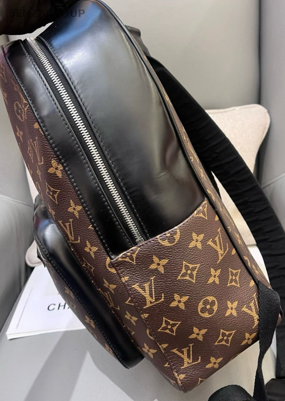 Louis Vuitton Josh Monogram Backpack Brown Silver Unisex Adults Classic Designer