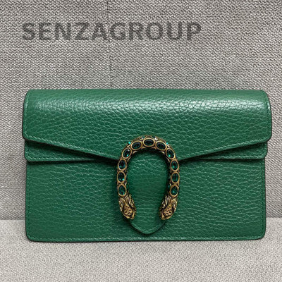 Gucci Dionysus Mini Chain Shoulder Bag Green Silver Hardware