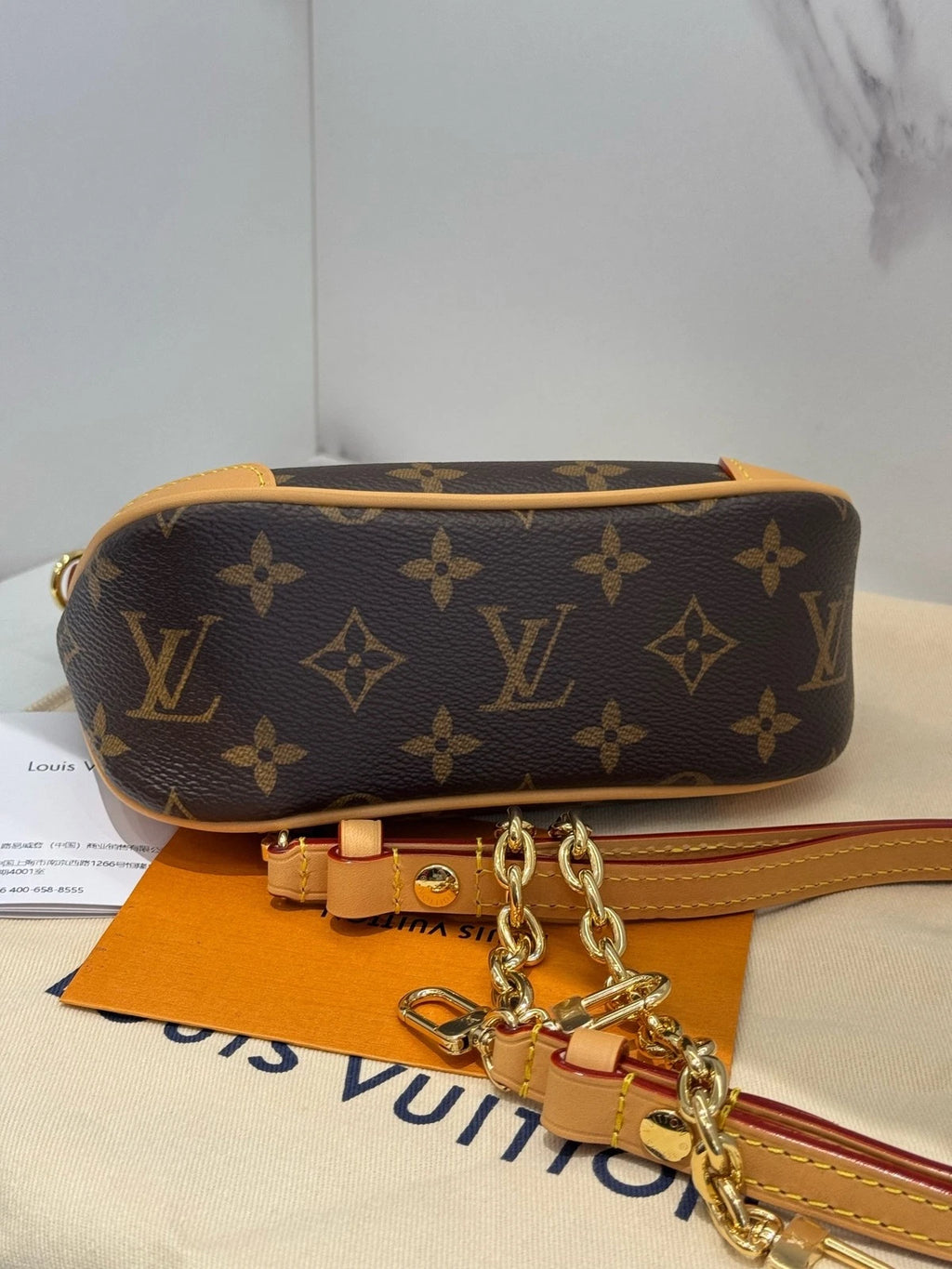 Louis Vuitton Nano Boulogne Monogram Canvas Shoulder Bag Women