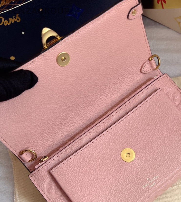 Louis Vuitton VAVIN WOC Chain Shoulder Bag Crossbody Pink Gold Women Designer