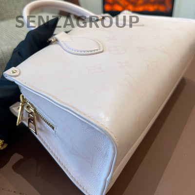 Louis Vuitton ONTHEGO EAST WEST Pink Gold Clasp Tote Bag