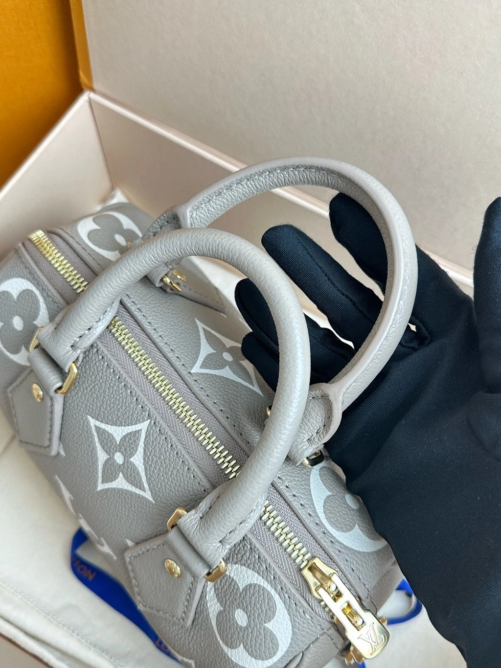 Louis Vuitton Speedy20 Gray Top Handle Excellent