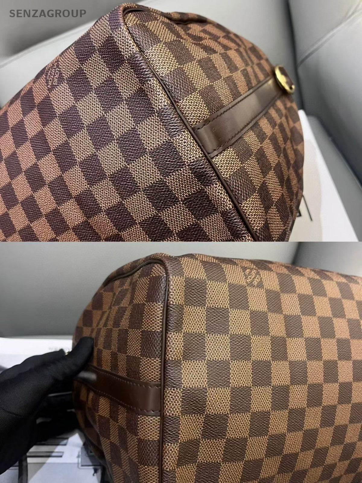 Louis Vuitton Speedy30 Damier Ebene 2WAY Shoulder Handbag Brown