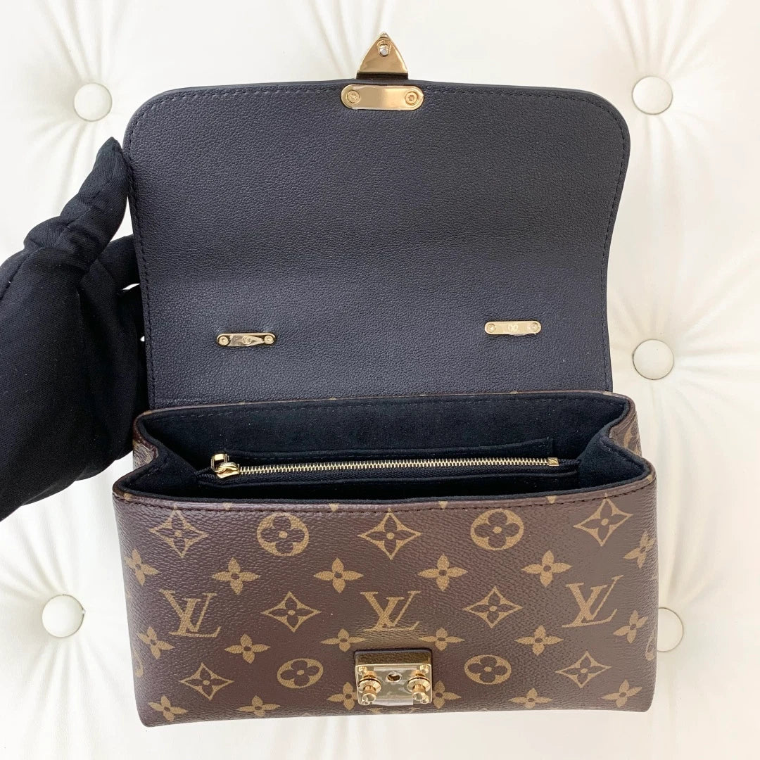 Louis Vuitton Madeleine BB Monogram Top Handle Crossbody Bag Brown Women S