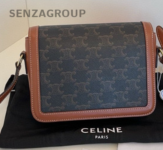 Celine Triomphe Teen PM Monogram Shoulder bag Crossbody Women Classic