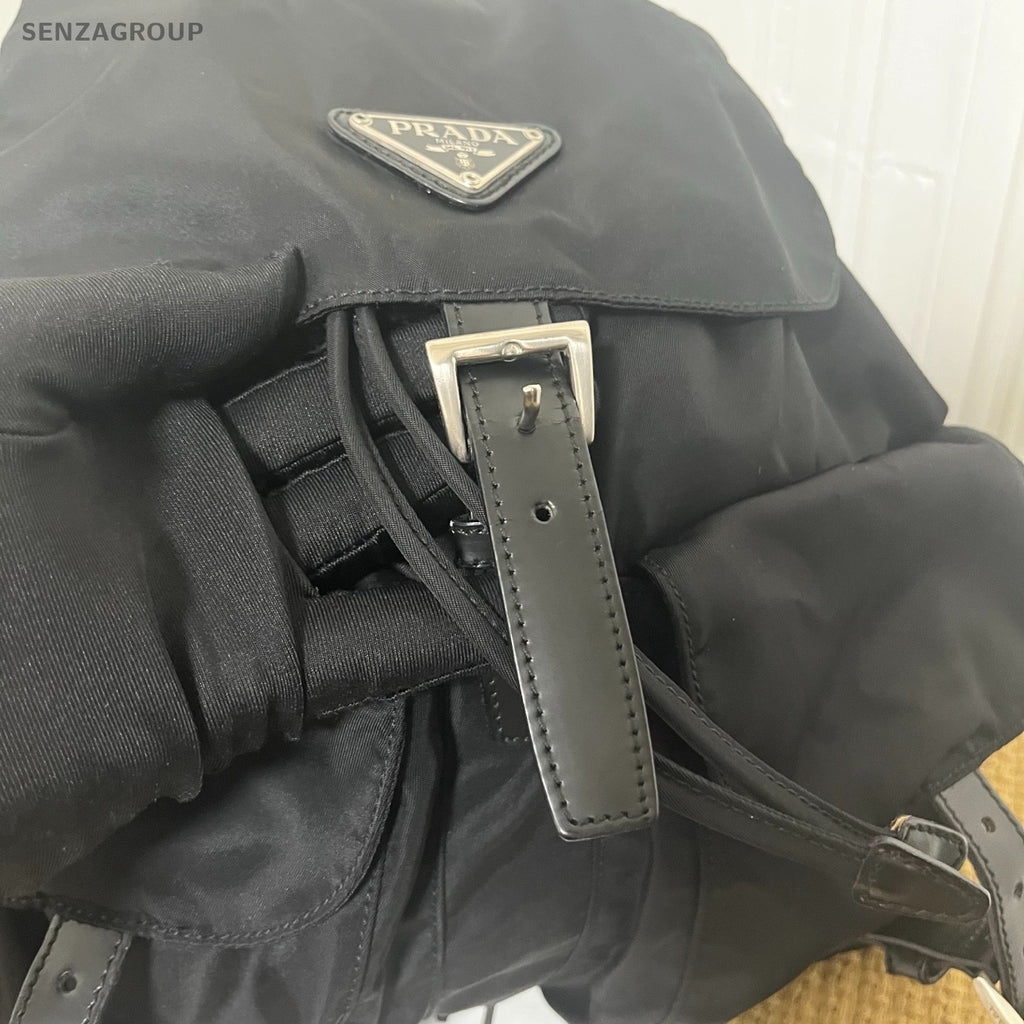 PRADA Nylon Backpack Classic Logo Top Handle bag