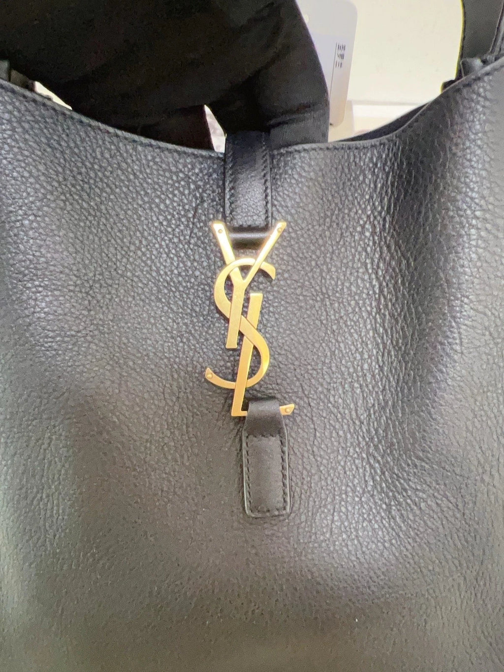 Saint Laurent Hobo PM Shoulder Bag Black Gold Women Fashion Classic