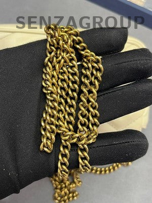 Gucci Marmont Mini White Chain Shoulder Bag with Gold Hardware