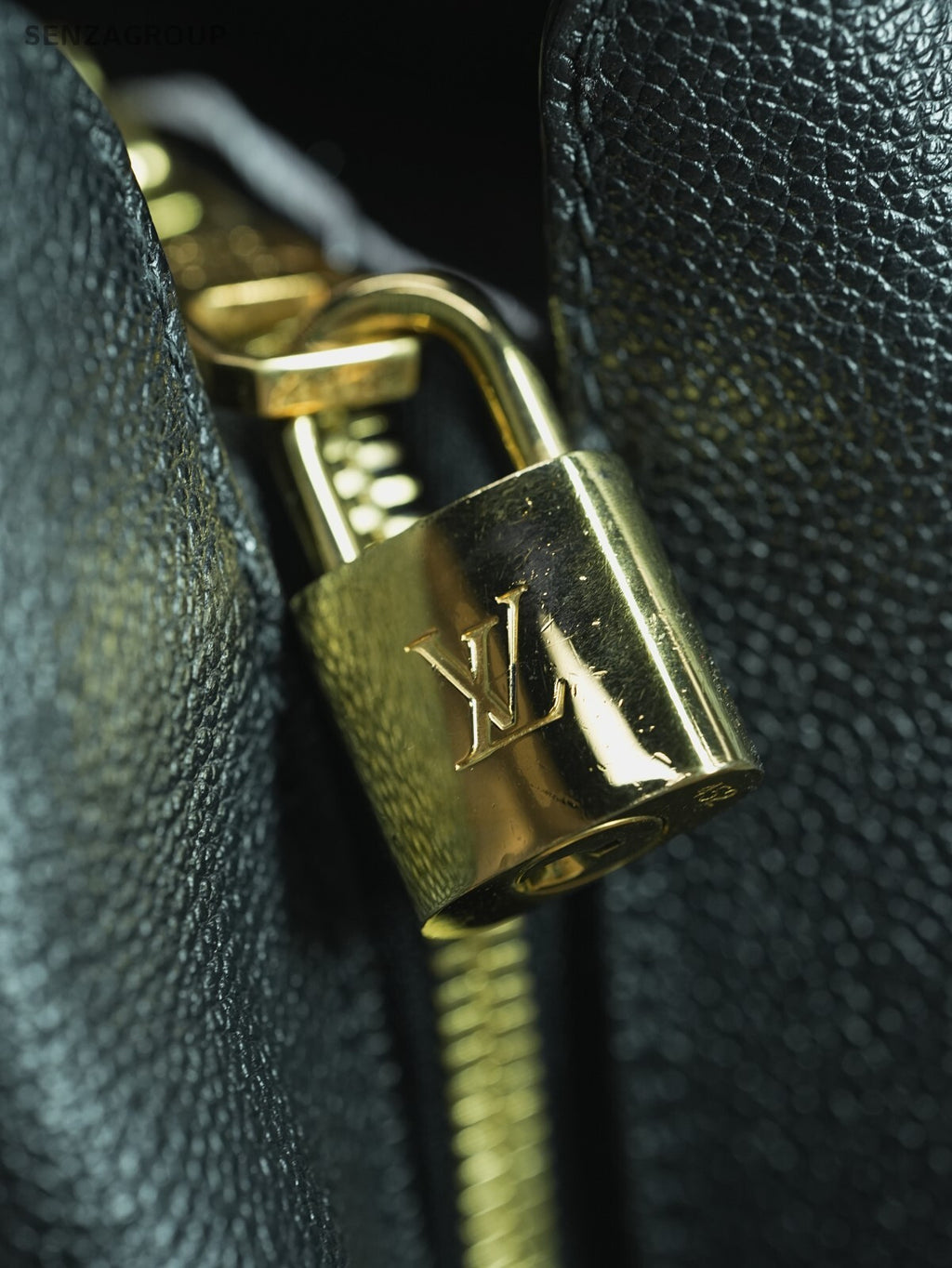 Louis Vuitton Monogram Empreinte Montaigne MM Shoulder Handbag