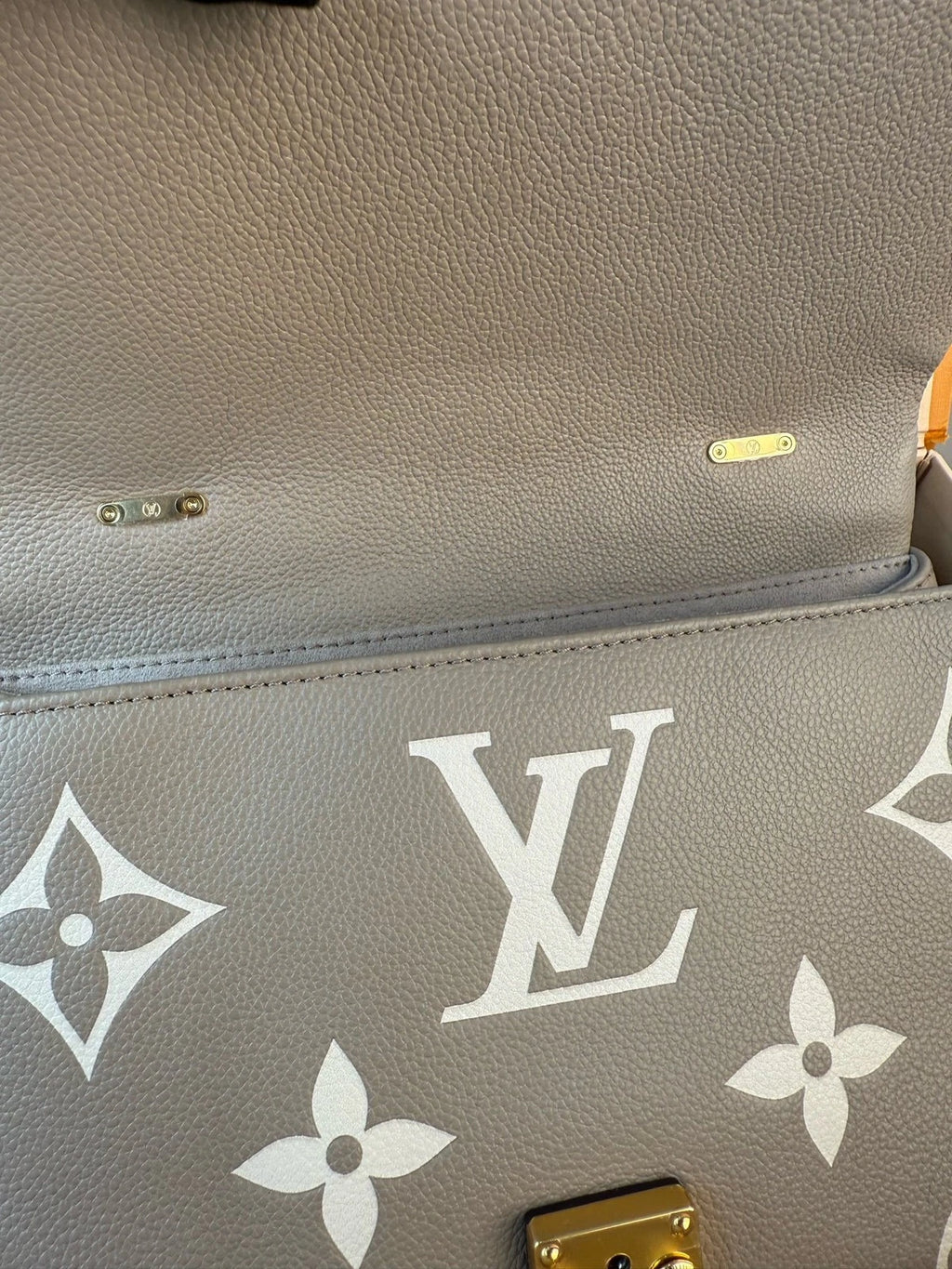 Louis Vuitton Gray Madeleine Medium Top Handle Shoulder Bag Women
