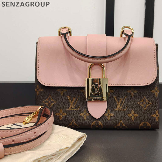 Louis Vuitton Monogram Locky BB Pink & Brown Handbag Shoulder Crossbody