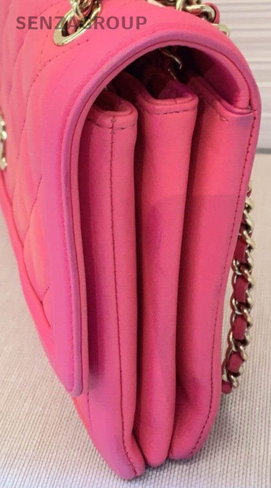 Chanel 22 Chain Shoulder Bag Crossbody Pink Gold Used Women Classic Designer