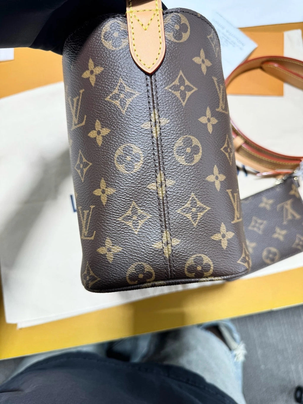 Louis Vuitton Allin BB Monogram Canvas Shoulder Bag For Women
