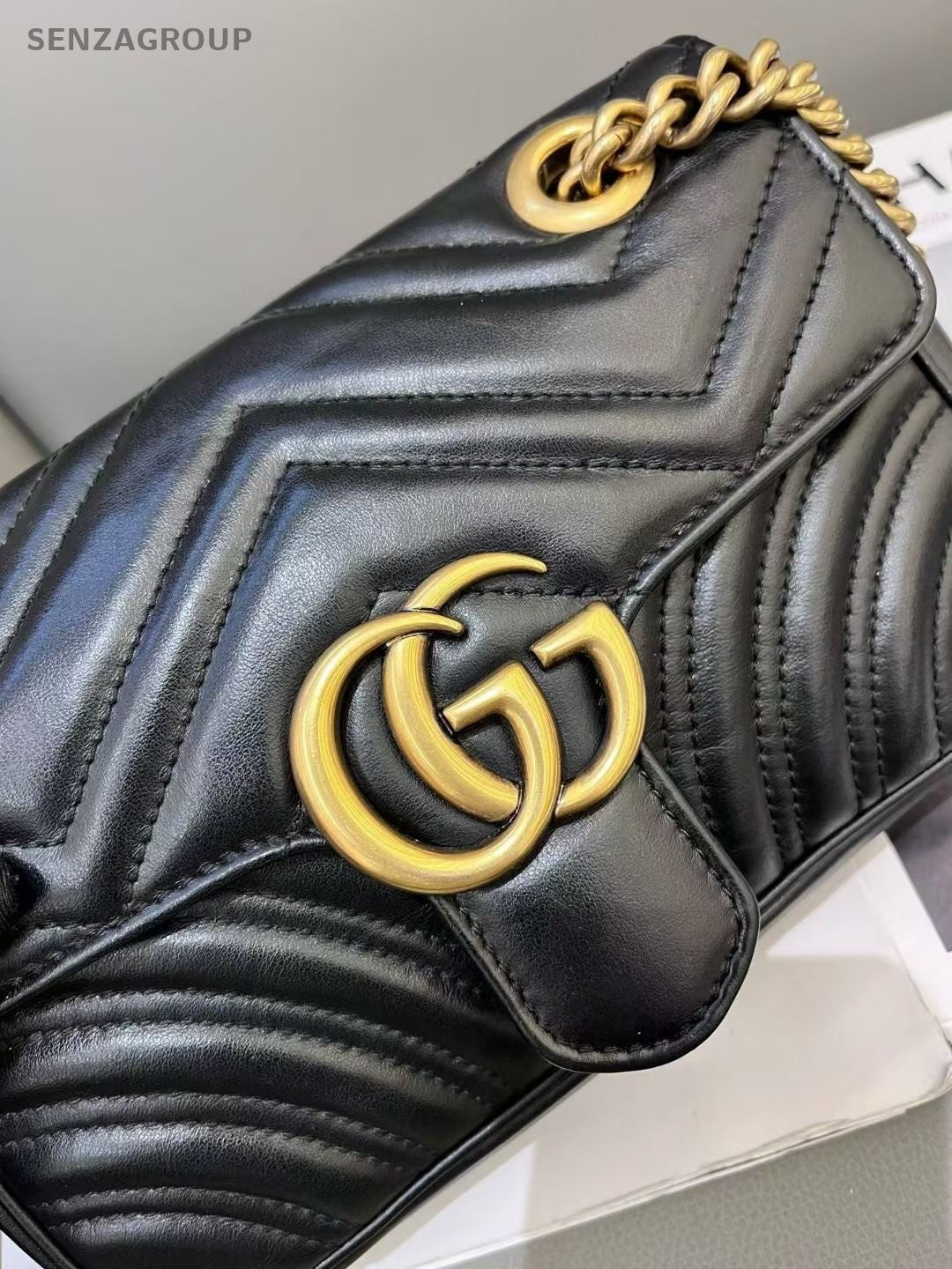 Gucci Marmont22 2ways Shoulder Crossbody Bag Women Black