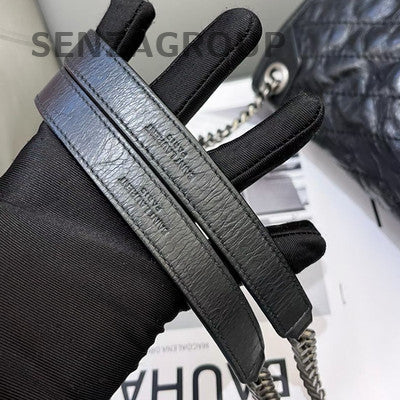 Saint Laurent Black Silver Niki Medium Chain Shoulder Bag Classic Women