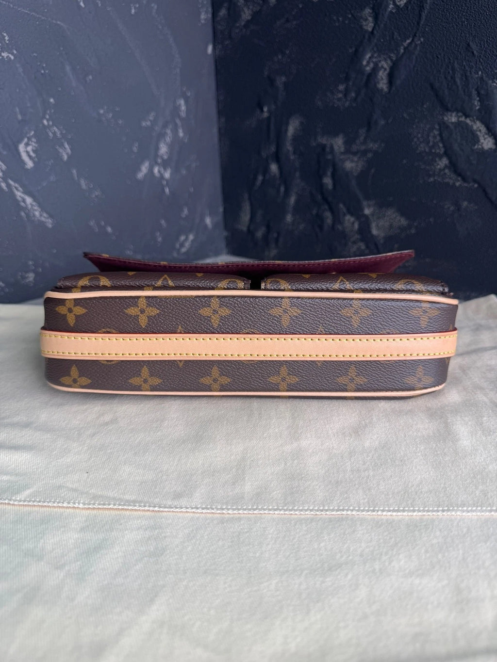 Louis Vuitton Canvas Camel Shoulder Bag For Women
