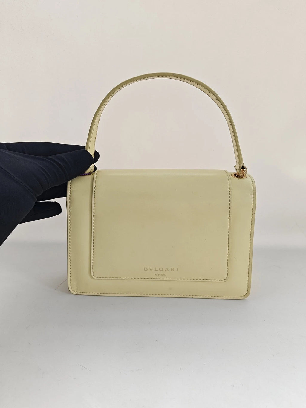 Bvlgari x Alexander Wang Yellow Leather Shoulder Bag For Women