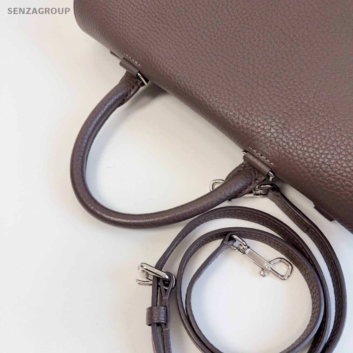 Louis Vuitton Volta Top Handle All Leather 2way Shoulder Handbag Maillard color