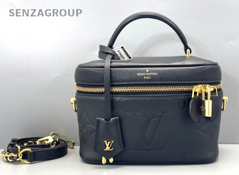 Louis Vuitton Vanity Make up Box Monogram Empreinte 2way Crossbody Black