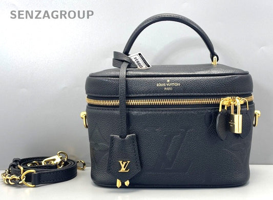 Louis Vuitton Vanity Make up Box Monogram Empreinte 2way Crossbody Black