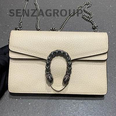 Gucci Dionysus Mini Chain Bag in White with Silver Hardware - Classic Women's