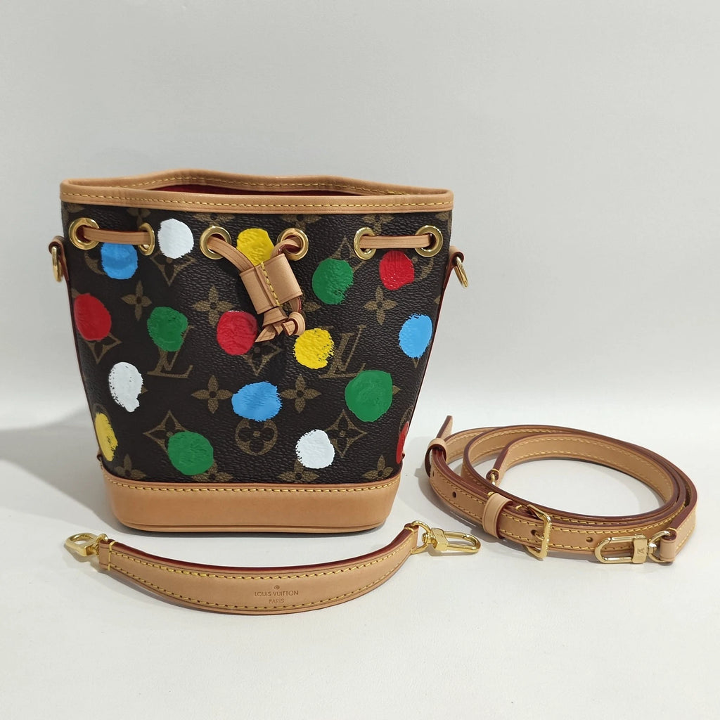 Louis Vuitton x Yayoi Kusama Polka Dot Nano Bucket Bag For Women