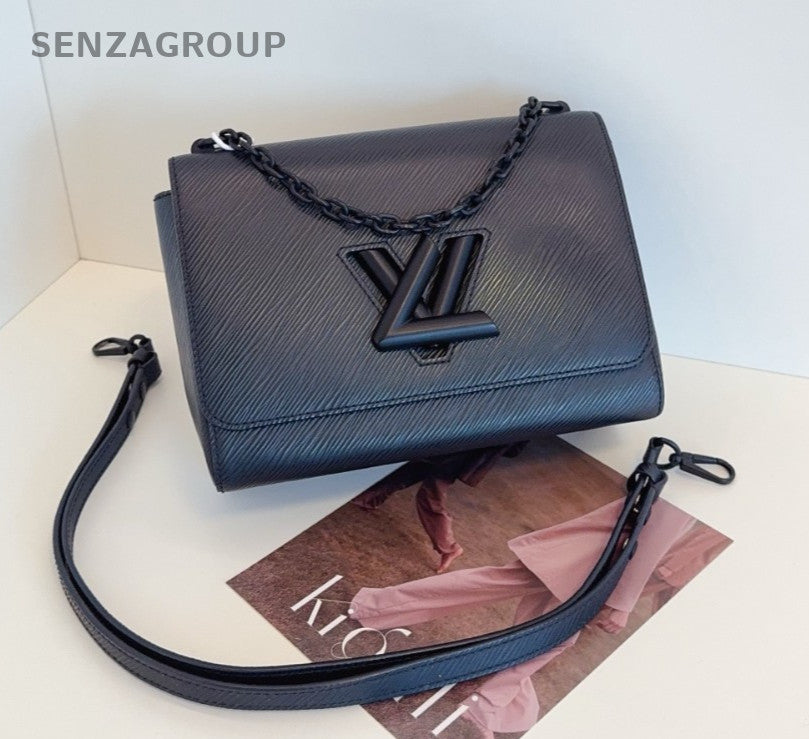 Louis Vuitton Twist so black Epi Leather Chain Shoulder bag Crossbody Women