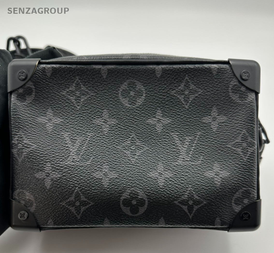Louis Vuitton Soft Trunk Mini Monogram Shoulder Crossbody Black Unisex Adults